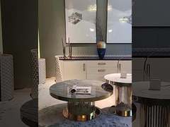 증명서를 준 304 스테인리스 현대 호화스러운 둥근 커피용 탁자 작은 탁자 관례