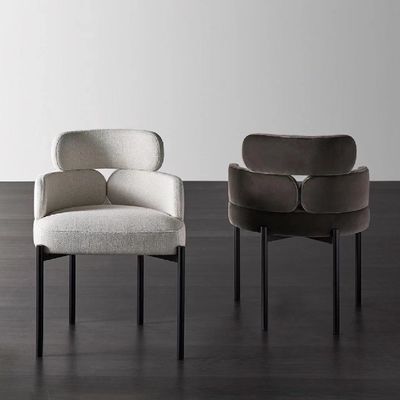 주문 경제적 가구 천 씌우기 식당 의자 하반기 아크 등받이 호텔 식당 의자 online manufacture