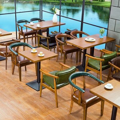 주문 맞춘 외식 가구 생목재 의자 카페 층 테이블 호텔 식당 연회 online manufacture