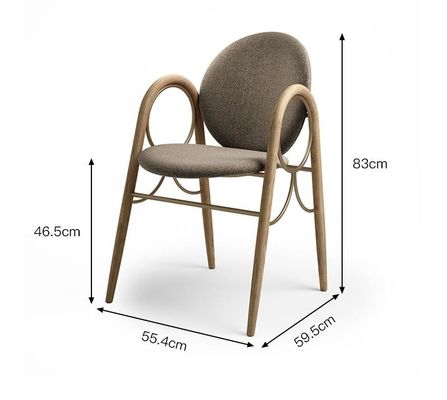 주문 주문 제작된 사이즈 호텔 식당 가구  금속 고체 목재 구성 식당 의자 online manufacture