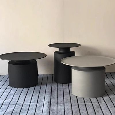 주문 현대 탄소 강철 철 원형 칸막이 테이블 침실 침대 옆 테이블 online manufacture