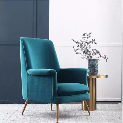 주문 스칸디나비아식 단순 호텔 벨벳 싱글 소파 맞춤형 색상 크기 online manufacture