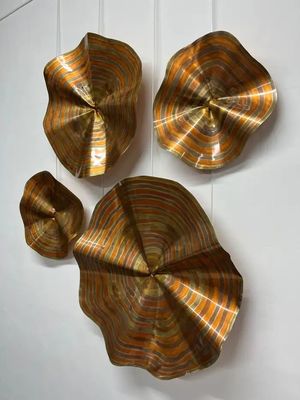 주문 손으로 칠한 5성급 호텔 고급 금속 구리 벽 조각 online manufacture