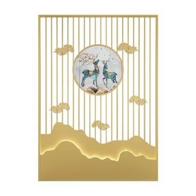 좋은 가격 호화 현대 스테인레스 강 호텔 가구 비어 있는 화면 호텔룸 디바이더 파티션 온라인