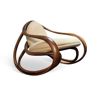 검은 호두 Recliner 안 의자 발코니 게으른 의자 레저 단단한 나무 의자